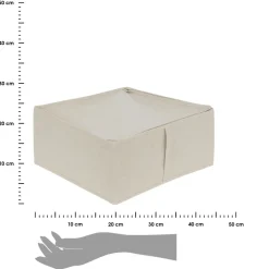 Pudełko tekstylne do przechowywania 44,5x44,5 cm Dressy beż * 5five Simply Smart Outlet