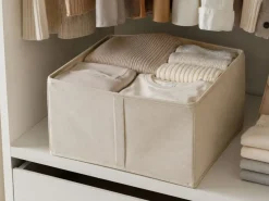 Pudełko tekstylne do przechowywania 44,5x44,5 cm Dressy beż * 5five Simply Smart Outlet