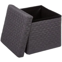 Pufa Bella Grey 31x31 cm ze schowkiem
