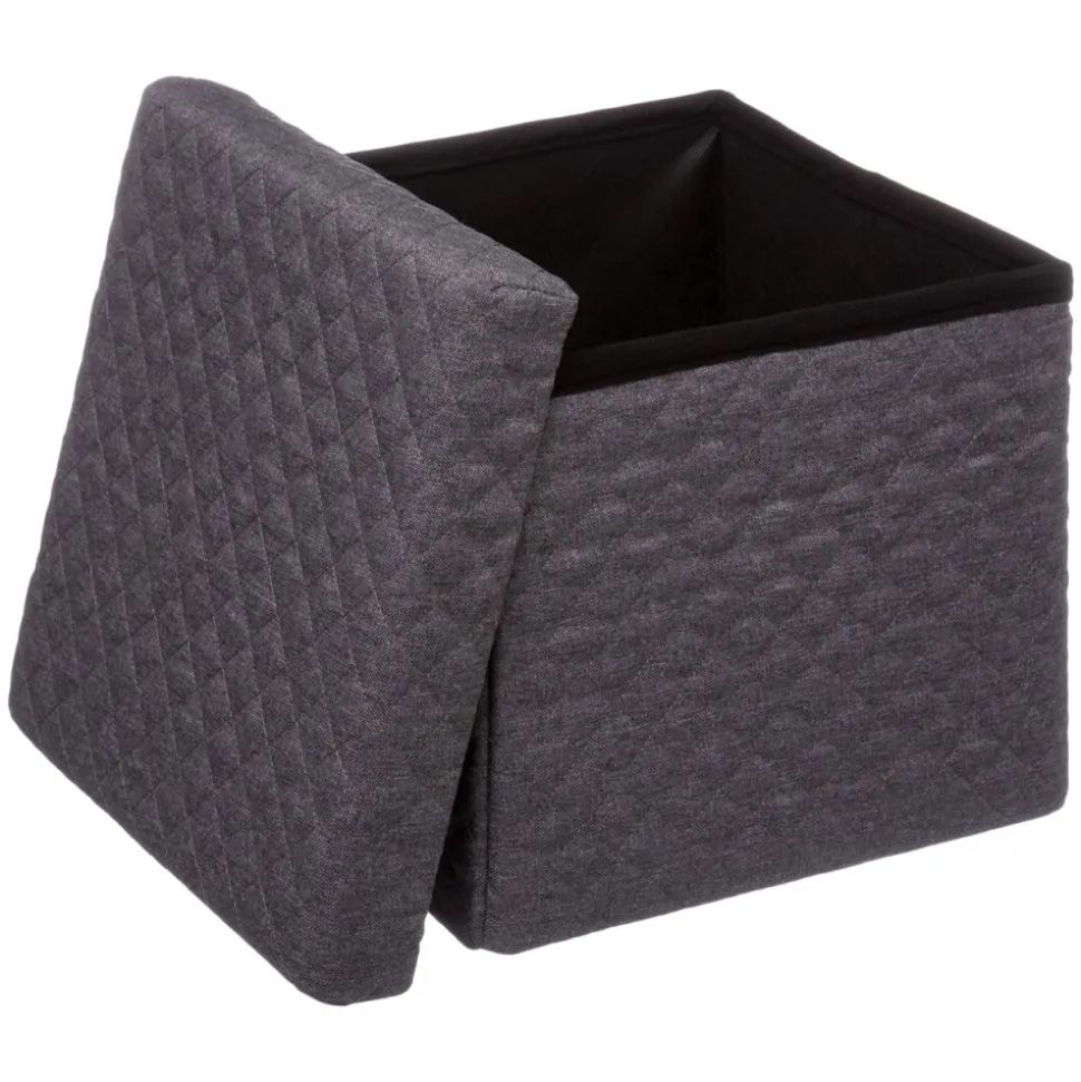 Pufa Bella Grey 31x31 cm ze schowkiem