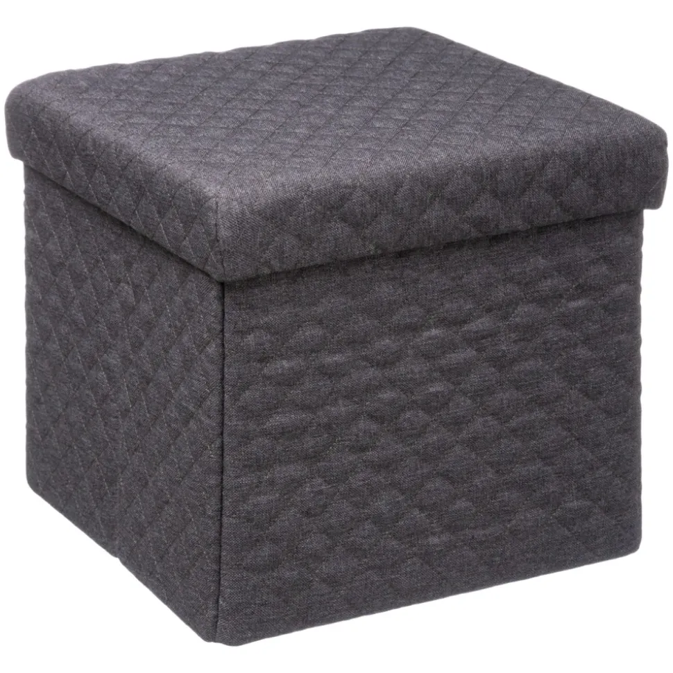 Pufa Bella Grey 31x31 cm ze schowkiem