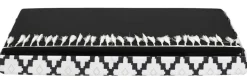 Pufa MOROCCO schowek biała czarna boho