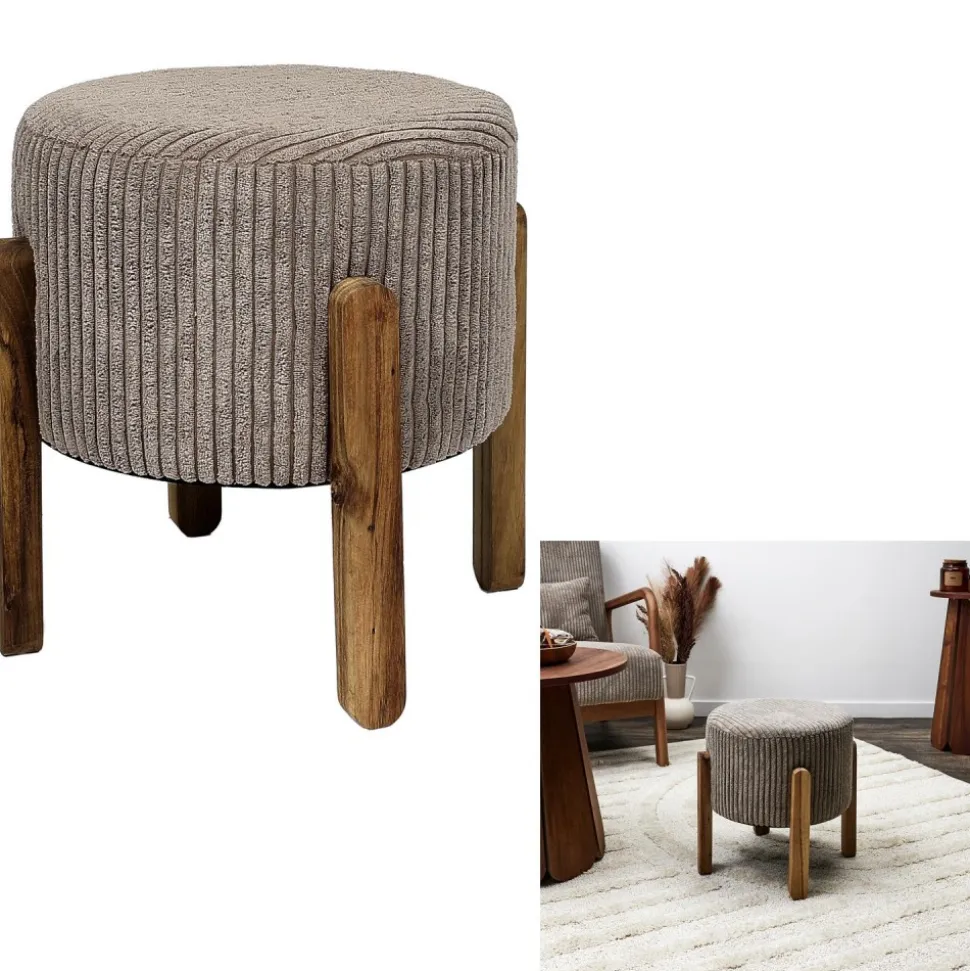 Pufa tapicerowana Modern taupe