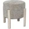 Pufa tapicerowana SAVA w kolorze taupe
