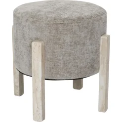 Pufa tapicerowana SAVA w kolorze taupe