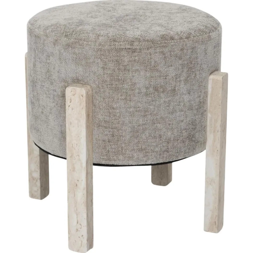 Pufa tapicerowana SAVA w kolorze taupe
