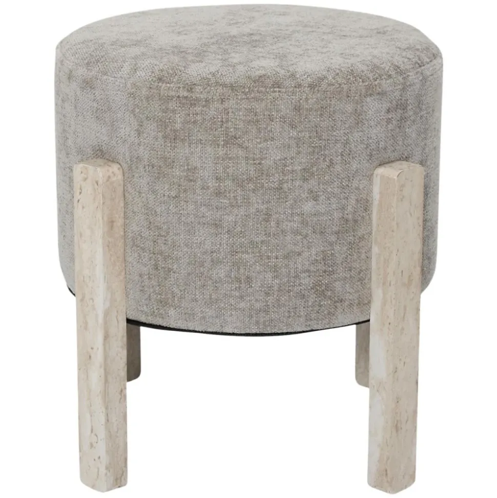Pufa tapicerowana SAVA w kolorze taupe
