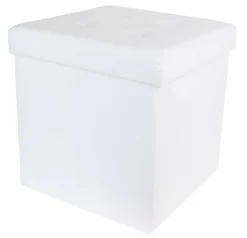 Pufa CUBO pikowany schowek z ekoskóry * HowHomely Best