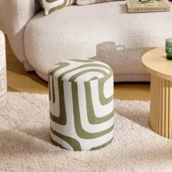 Pufa Delor Decorator 30 cm zielona * Atmosphera New