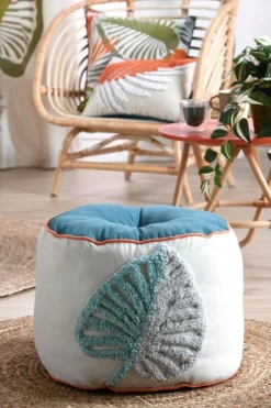 Pufa KENTIA 40x30 cm liść * STOF Online