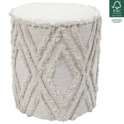 Pufa LUMA siedzisko boho z geometrycznym * HowHomely Hot