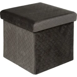 Pufa Luna Velvet Grey 31x31 cm * 5five Simply Smart Outlet