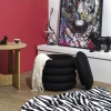 Pufa modułowa z funkcją schowka Kame czarna * HowHomely Outlet