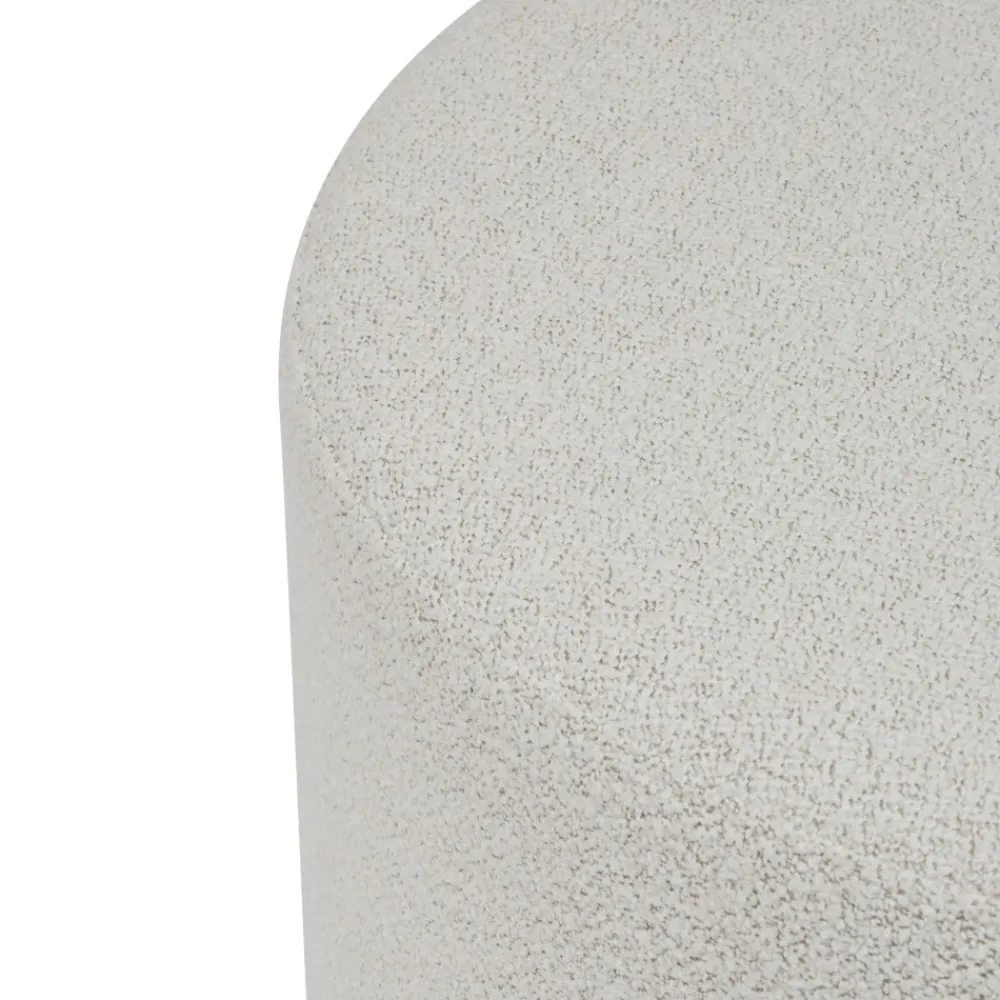 Pufa tapicerowana boucle XL Nesky biała * Atmosphera Sale
