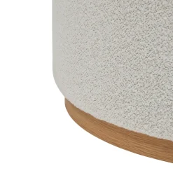 Pufa tapicerowana boucle XL Nesky biała * Atmosphera Sale
