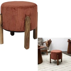 Pufa tapicerowana Modern miedziana * HowHomely Online
