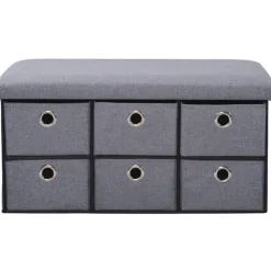 Pufa tapicerowana z szufladami 76x38x38 * Kesper