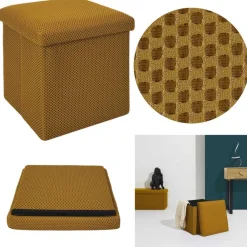 Pufa URBAN BOX do przechowywania miodowa * HowHomely Discount