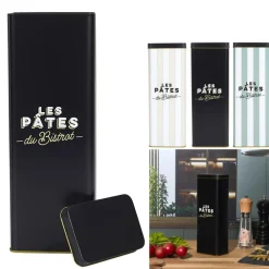 Puszka na makaron Bistrot czarna * HowHomely Clearance