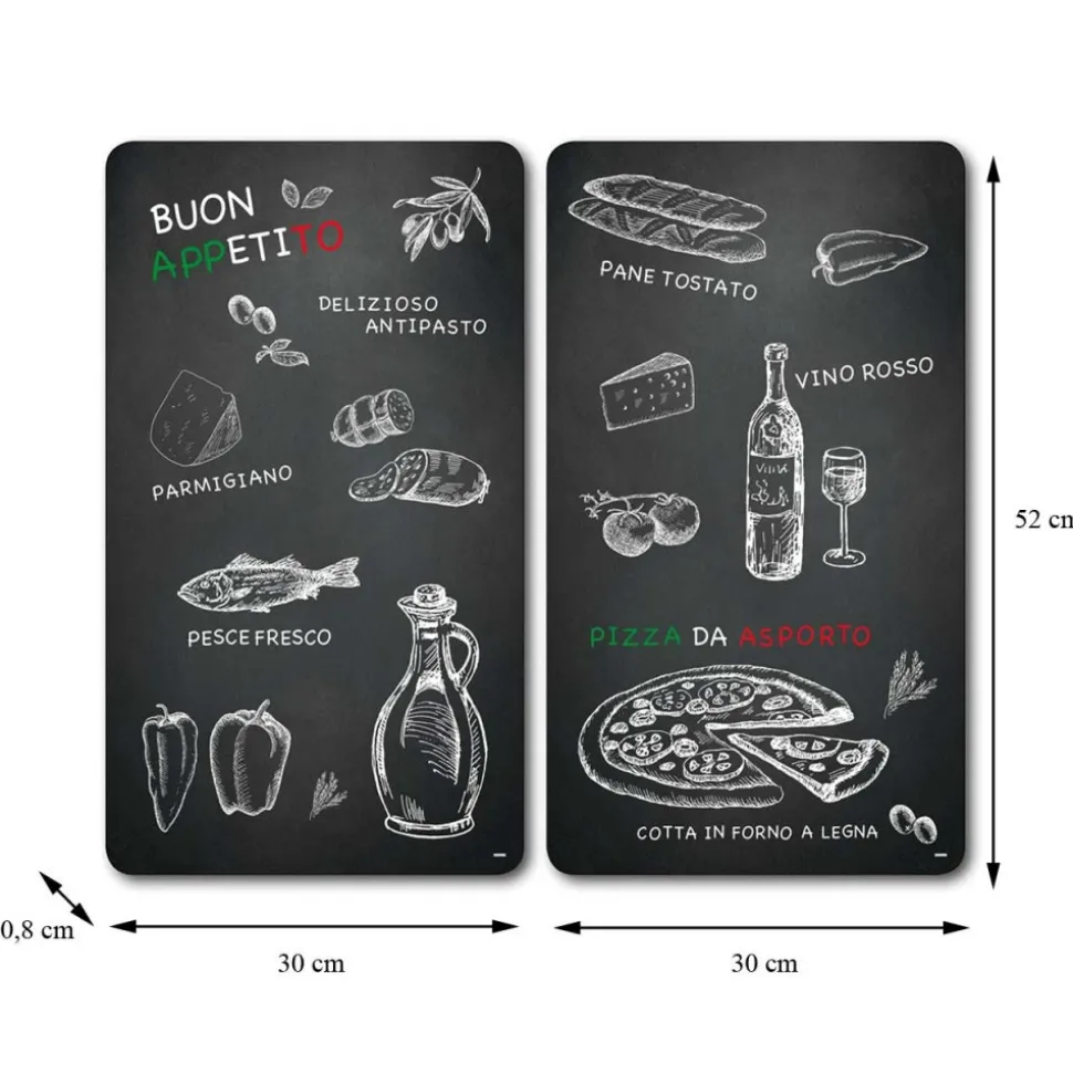 Płyty ochronne na kuchenkę szklane buon appetito 2 szt