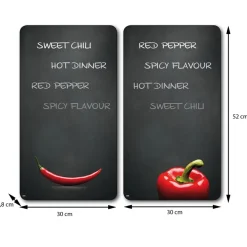 Płyty ochronne na kuchenkę szklane Chili 2 szt. * Kesper Clearance