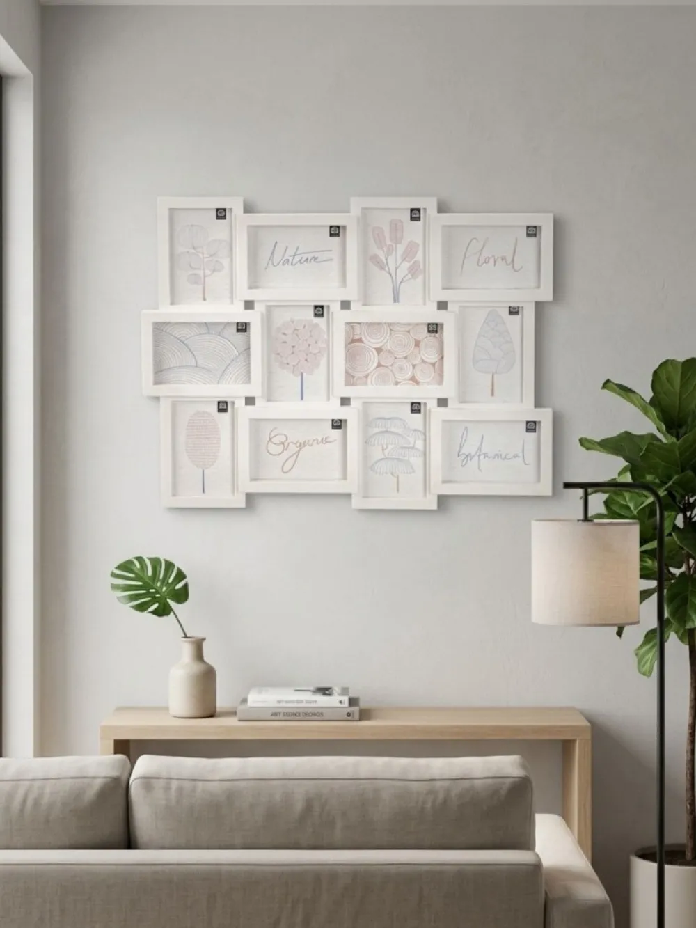 Ramka biała na 12 zdjęć 10x15 cm * GIFTDECOR Online