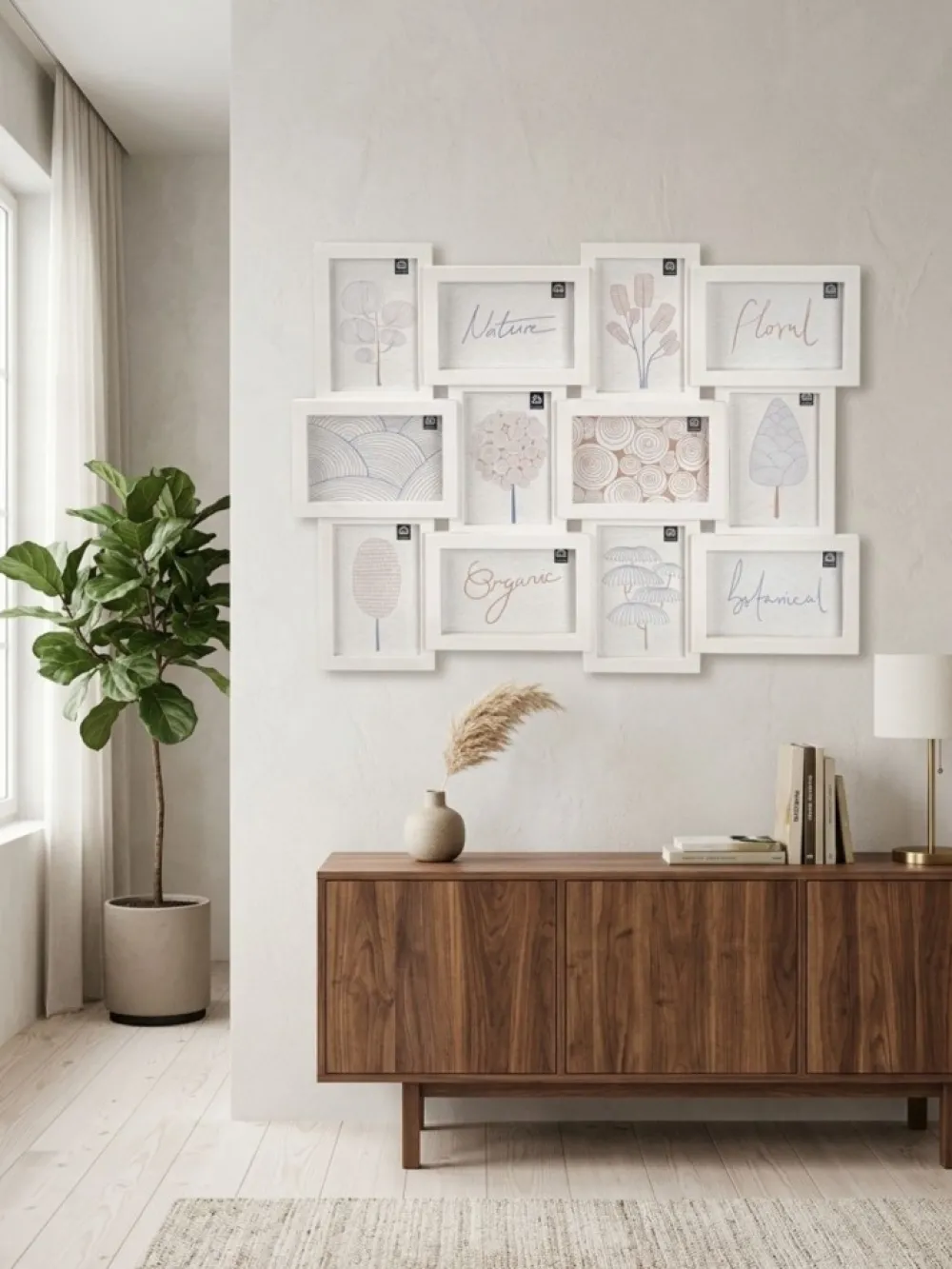 Ramka biała na 12 zdjęć 10x15 cm * GIFTDECOR Online