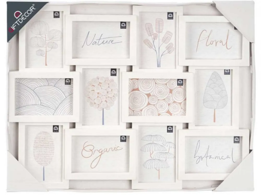 Ramka biała na 12 zdjęć 10x15 cm * GIFTDECOR Online