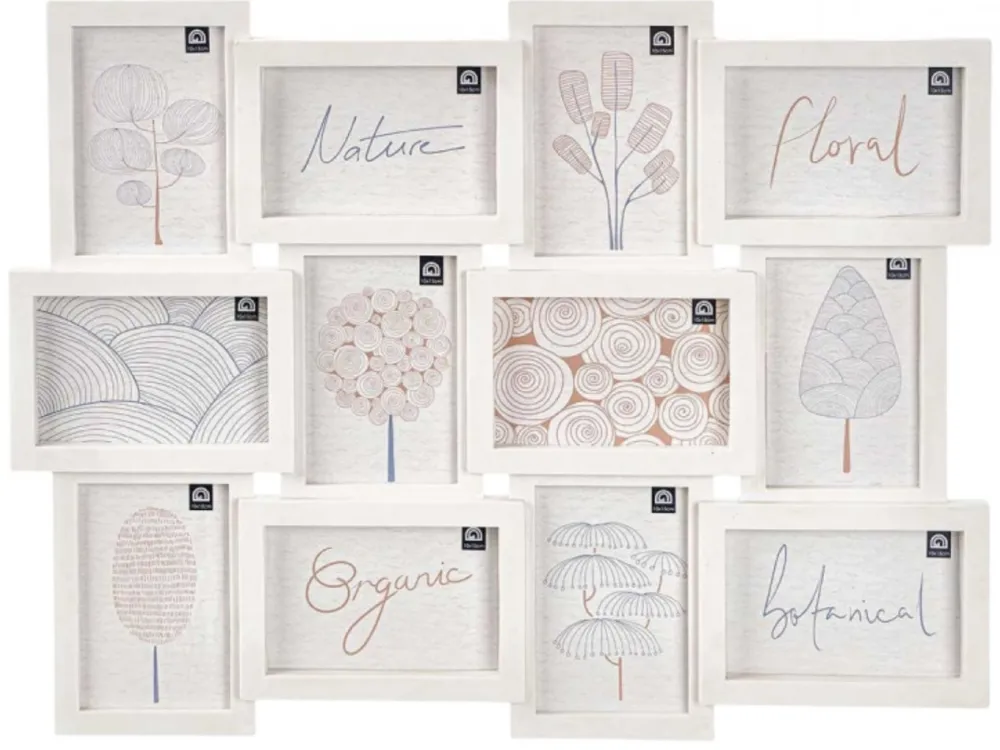 Ramka biała na 12 zdjęć 10x15 cm * GIFTDECOR Online