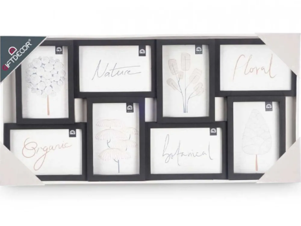 Ramka czarna na 8 zdjęć 10x15 cm * GIFTDECOR Outlet