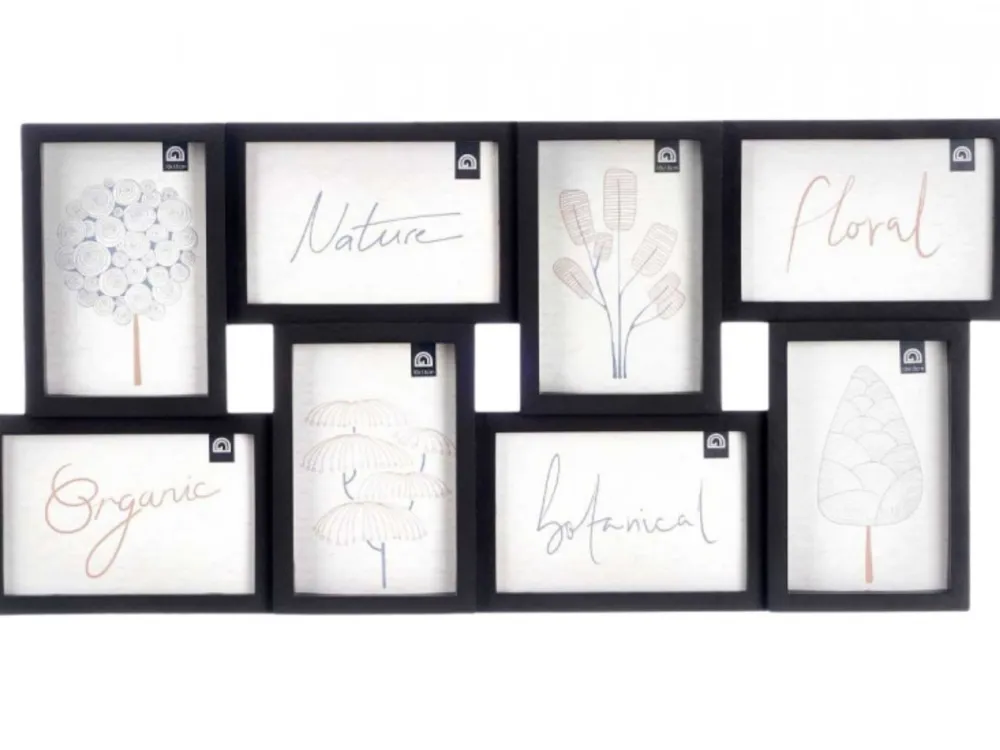 Ramka czarna na 8 zdjęć 10x15 cm * GIFTDECOR Outlet