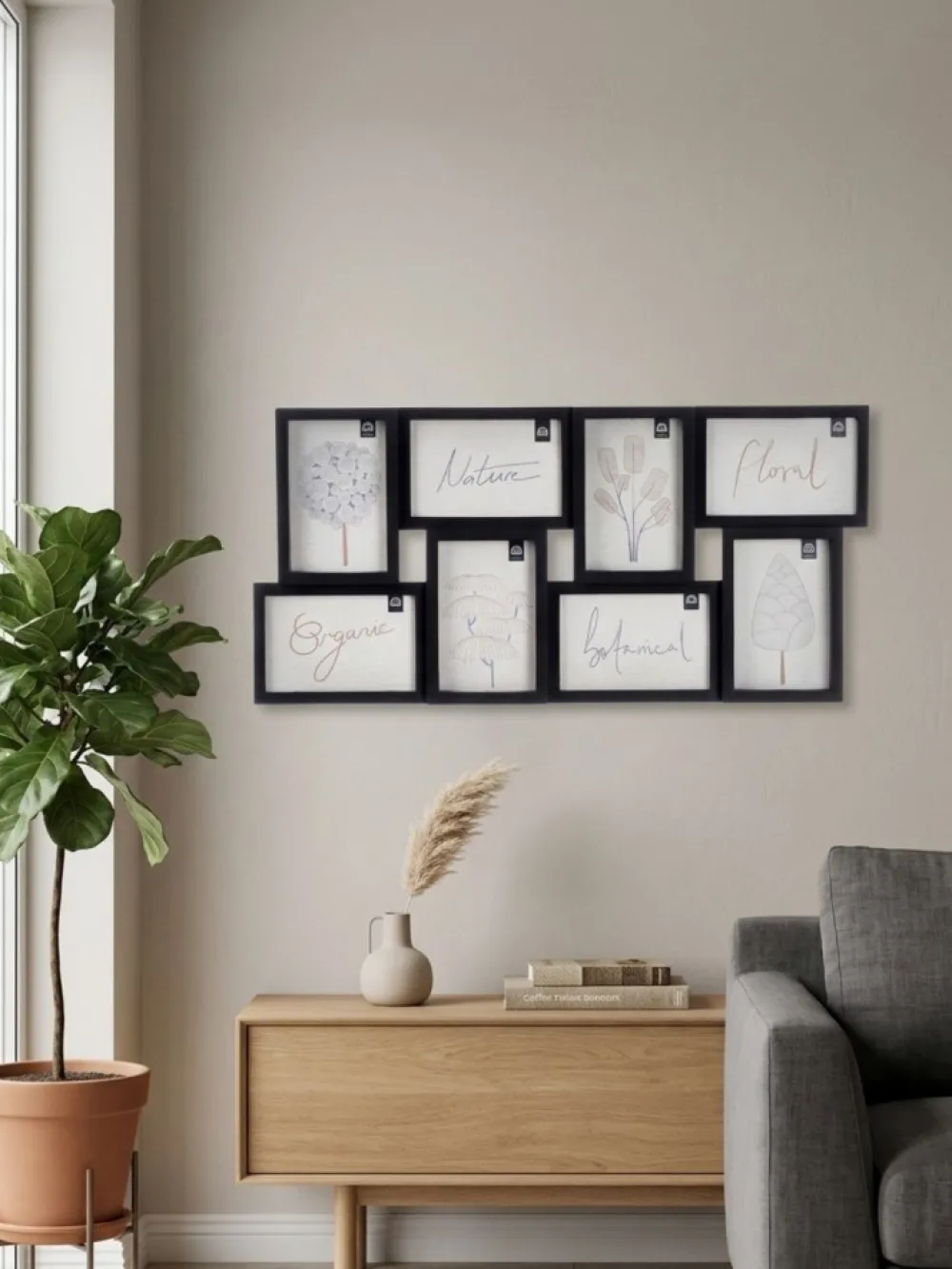 Ramka czarna na 8 zdjęć 10x15 cm * GIFTDECOR Outlet