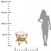 Rattanowy stolik Farah 59 cm * Atmosphera Hot