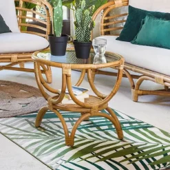 Rattanowy stolik Farah 59 cm * Atmosphera Hot