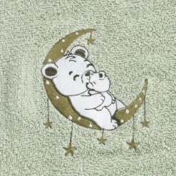 Ręcznik BABY74 100x100 cm miętowy z kapturem