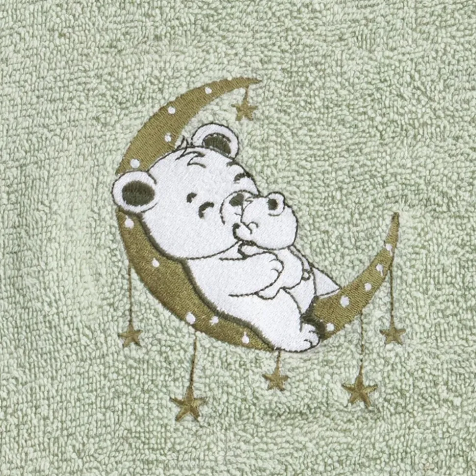 Ręcznik BABY74 100x100 cm miętowy z kapturem