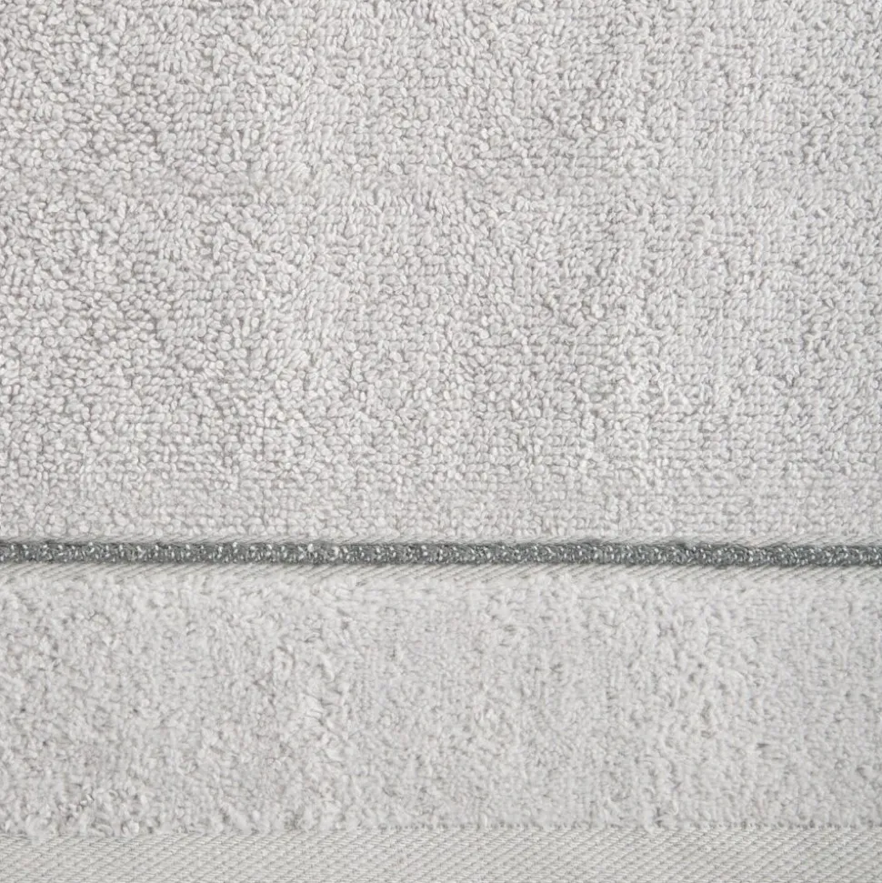 Ręcznik do rąk SIBEL/02 srebrny 30x50 cm