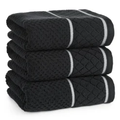 Ręcznik FAVORI bawełna zero twist czarny 50x90 cm