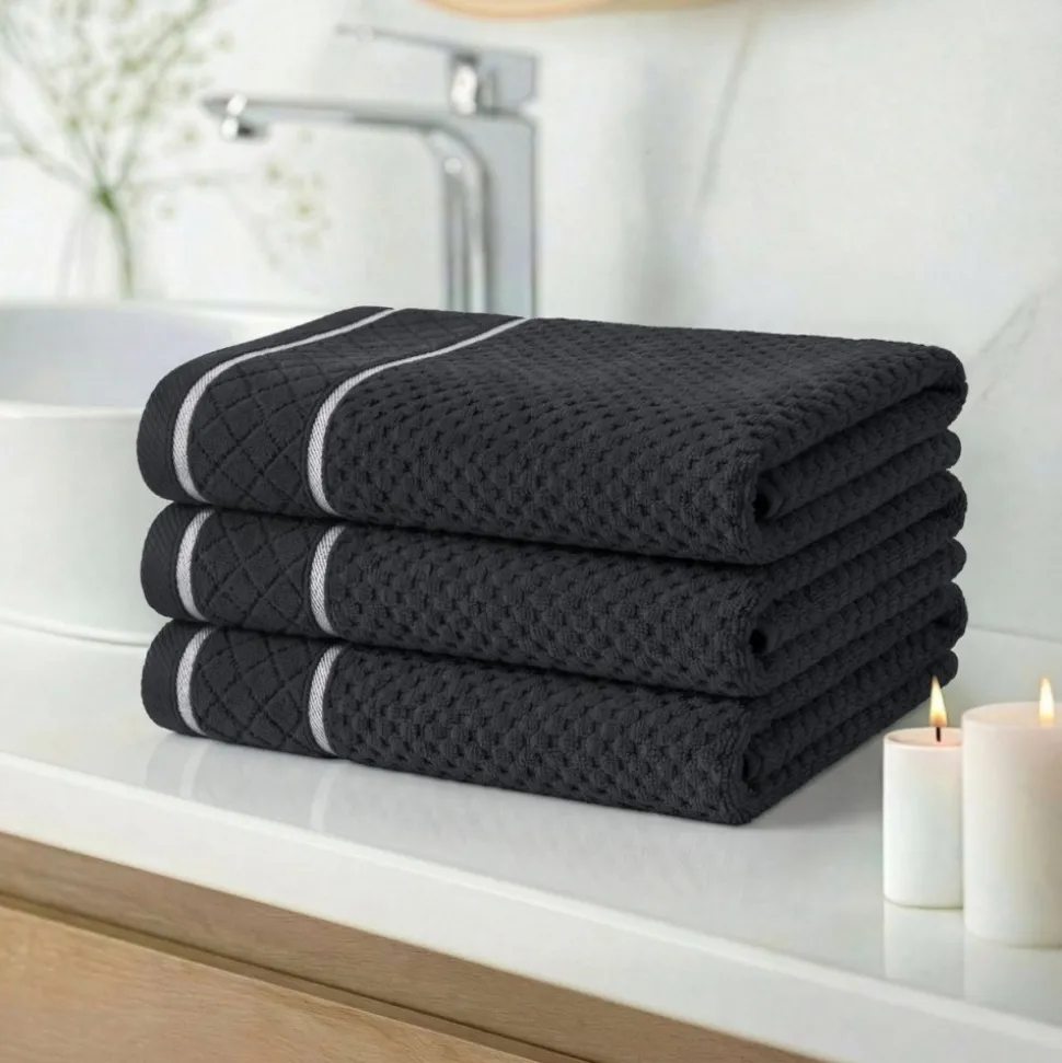 Ręcznik FAVORI bawełna zero twist czarny 50x90 cm
