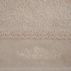 Ręcznik SISI z koronką 50x90 cm beż
