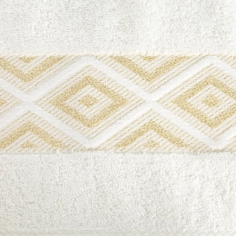 Ręcznik z błyszczącą nicią AZARI 70x140 krem