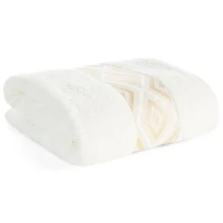 Ręcznik z błyszczącą nicią AZARI 70x140 krem
