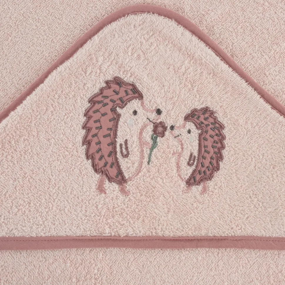 Ręcznik z kapturem BABY68 róż 100x100 cm
