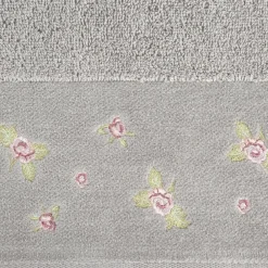 Ręcznik DALIA kwiatowy haft 70x140 cm stalowy * EUROFIRANY B.B. Choczyńscy Sp.J. Discount