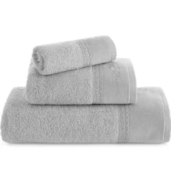 Ręcznik SISI z koronką 30x50 cm srebrny * EUROFIRANY B.B. Choczyńscy Sp.J. Outlet