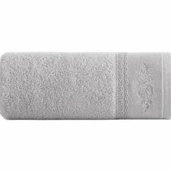 Ręcznik SISI z koronką 30x50 cm srebrny * EUROFIRANY B.B. Choczyńscy Sp.J. Outlet