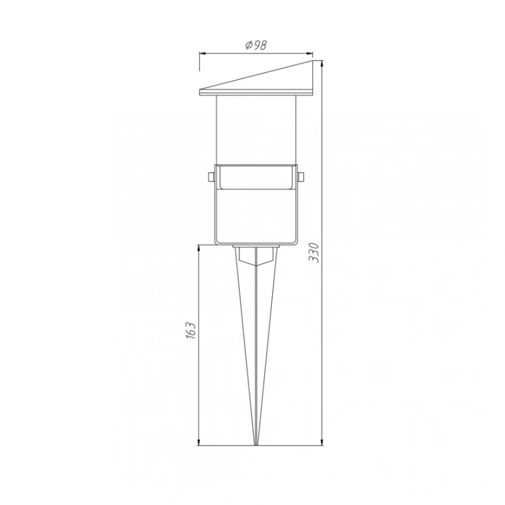 Reflektor Ogrodowy VILO Czarny 1xGU10 IP65 33cm * Eko-light Online