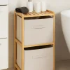 Regał łazienkowy 2 poziomowy beżowy Tidy
