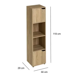 Regał Cube Słupek w naturalnym kolorze 119 cm