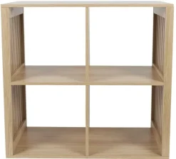 Regał LINEA QUADRO z 4 półkami dąb